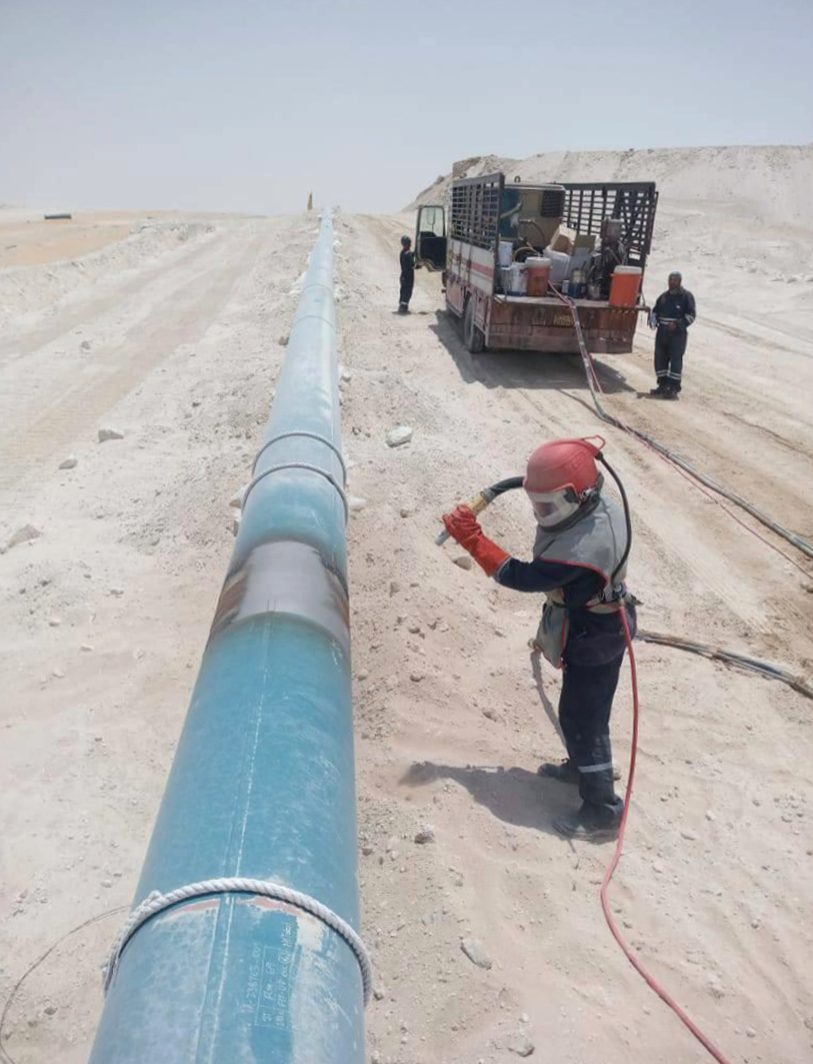 Pipeline coating project in Saudi Arabia